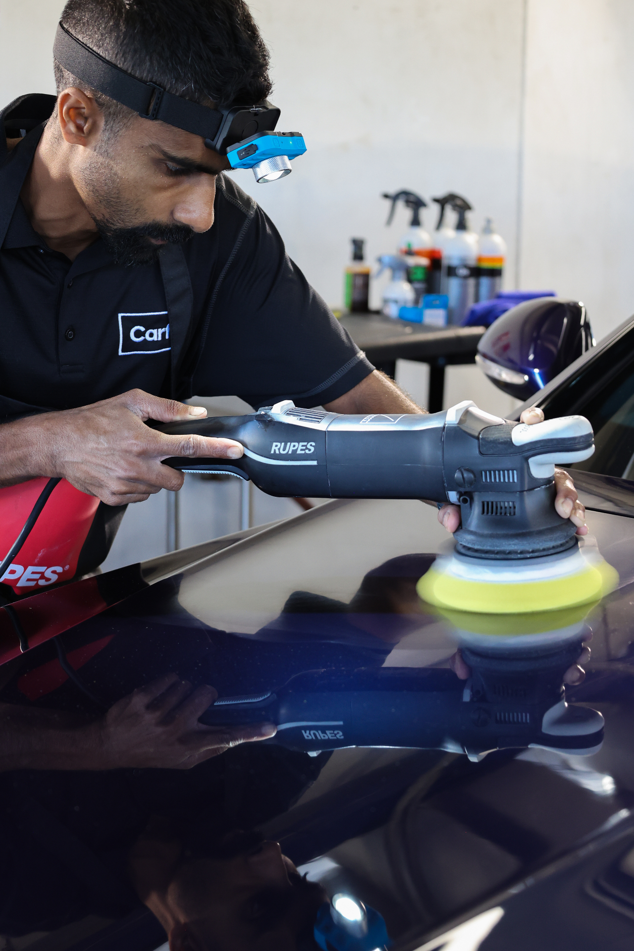 Paint correction close-up